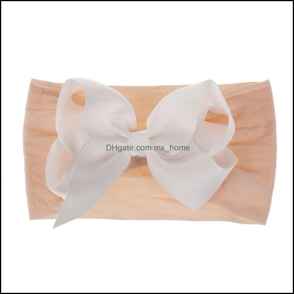 baby designer headband Newborn large ribbon bows Infants Head Bands Girls baby turbans Hair Accessories