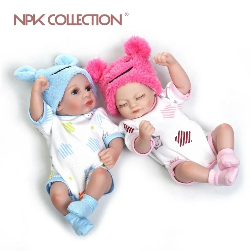 NPK 28cm Mini Bebe Reborn Muñeca Venta Caliente Toys Slicone Reborn Baby  Dolls Mini Gemento Twin Gift Bonecas Christmas Lindo Bebé Y200111 De 36,69  €