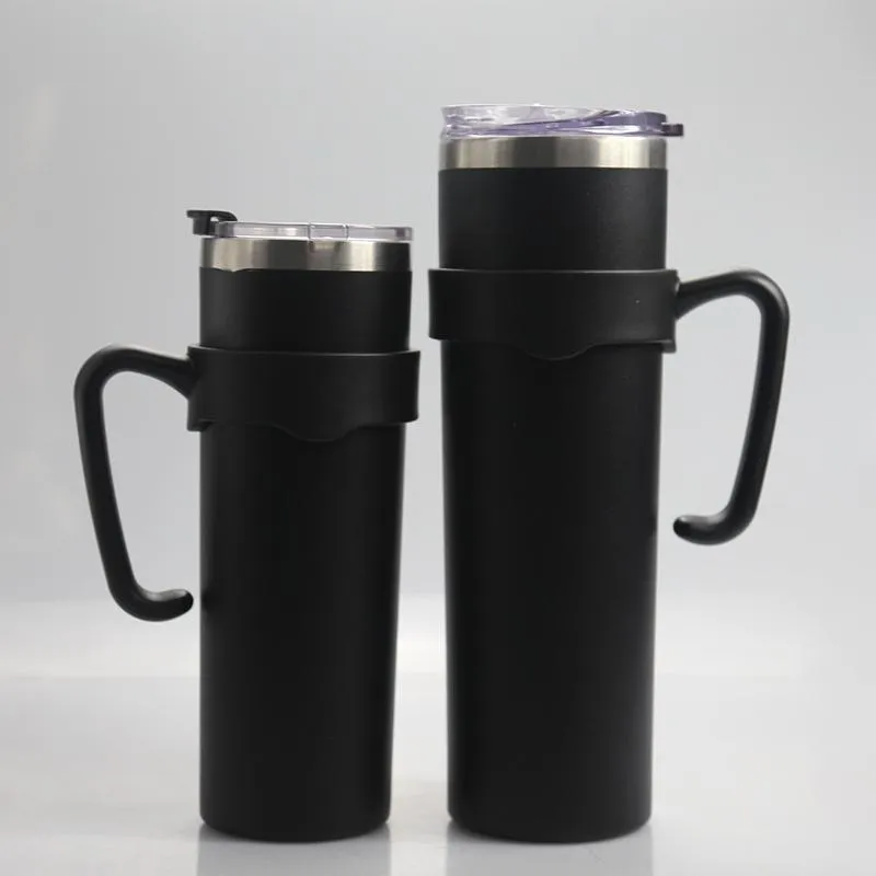Fedex Balck handle for 20oz 30oz skinny Tumbler Handles Portable Plastic Holder 20oz 30oz stainless steel skinny cup holders