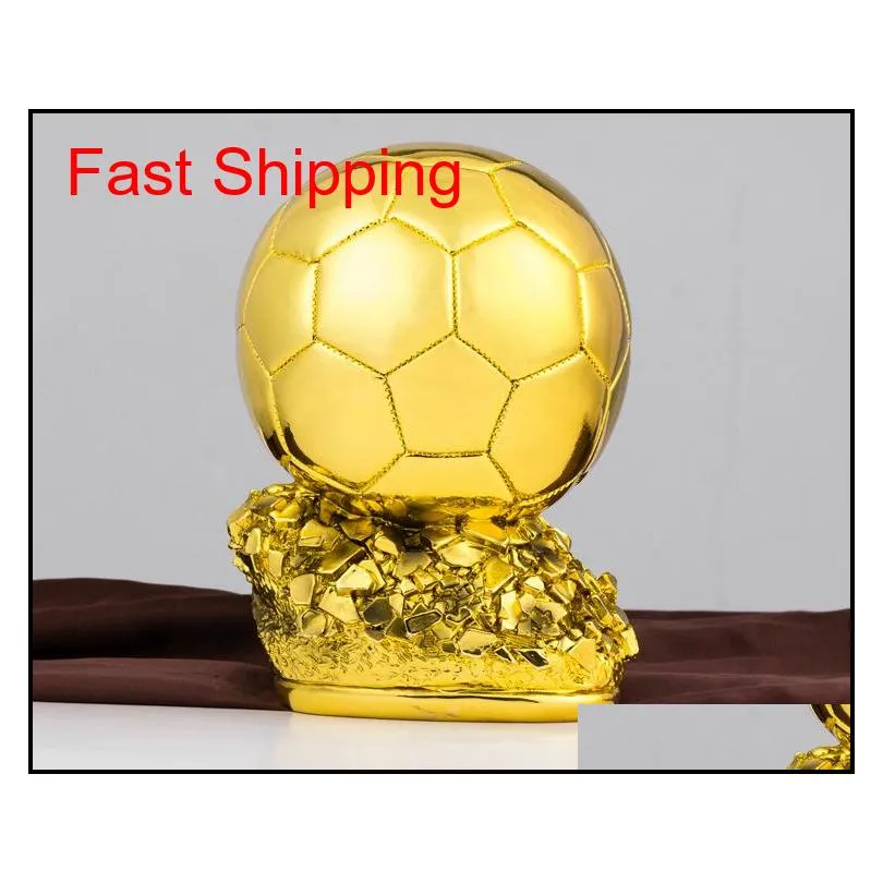 New Ballon DOr Trophy Football Golden Ball Award Trofei Calcio WorldS