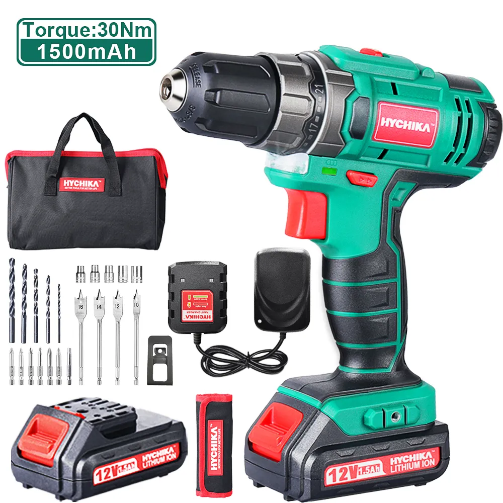 HYCHIKA 12V Double Battery Cordless Metabo Electric Drill Electric  Screwdriver Wireless Power Driver DC Lithium Ion Battery Drill 201225 From  Xue009, $73.05