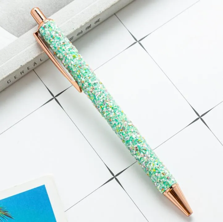 Leopard Press Ballpoint Pens Office Cartoon Pen DIY Metal Ball Pens School Student Supplies SN6192