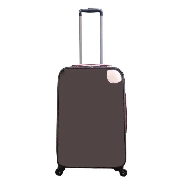 Rolling Baggage Designer Quatro Rodas Trolley Bag Men Mala de viagem Levar bagagem Navegação Horas Valise Tronco Patente Floral Quadrado Lanche Padrão de Flor Padrão