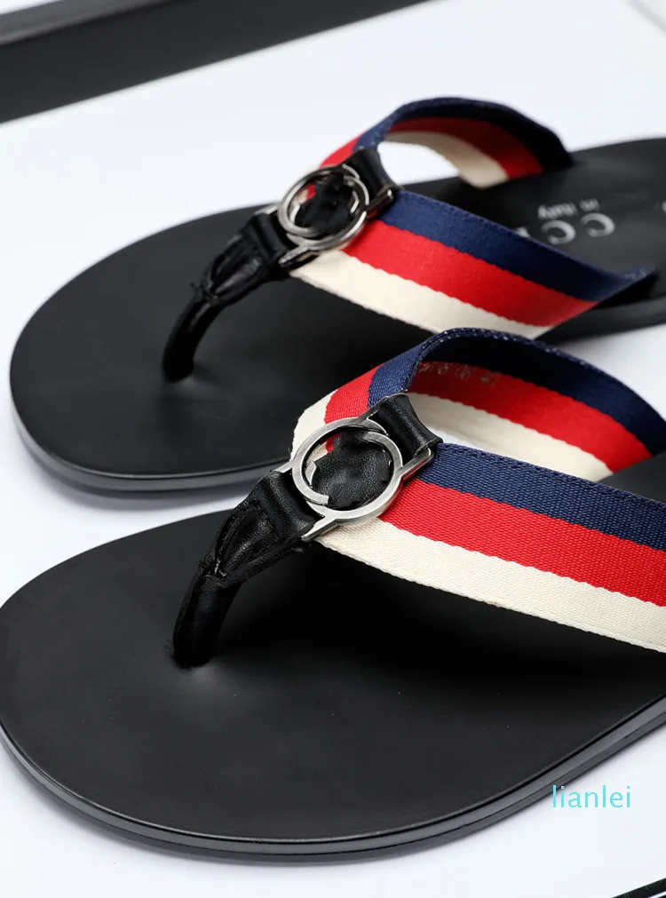 Paris Luxury designer sandals slipper slides Mens Womens Summer Beach Slippers Ladies Flip Flops Black Outdoor Home Chaussures Shoes With Bo