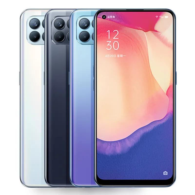 Оригинальный OPPO RENO 4 SE 5G мобильный телефон 8 ГБ RAM 128GB 256GB ROM MTK 720 OCTA CORE Android 6.43 "Amoled 48mp ID лица ID отпечатков пальцев Сотовый телефон