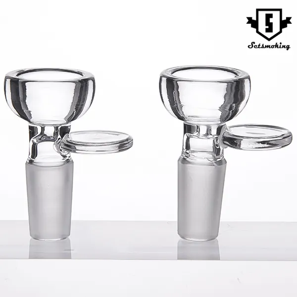 DHL Glass Bowl Smoking Accessories Dia 27MM Clear 10mm 14mm 18mm male Herb Holder Slide Smoke Accessory For Glass Bong 696