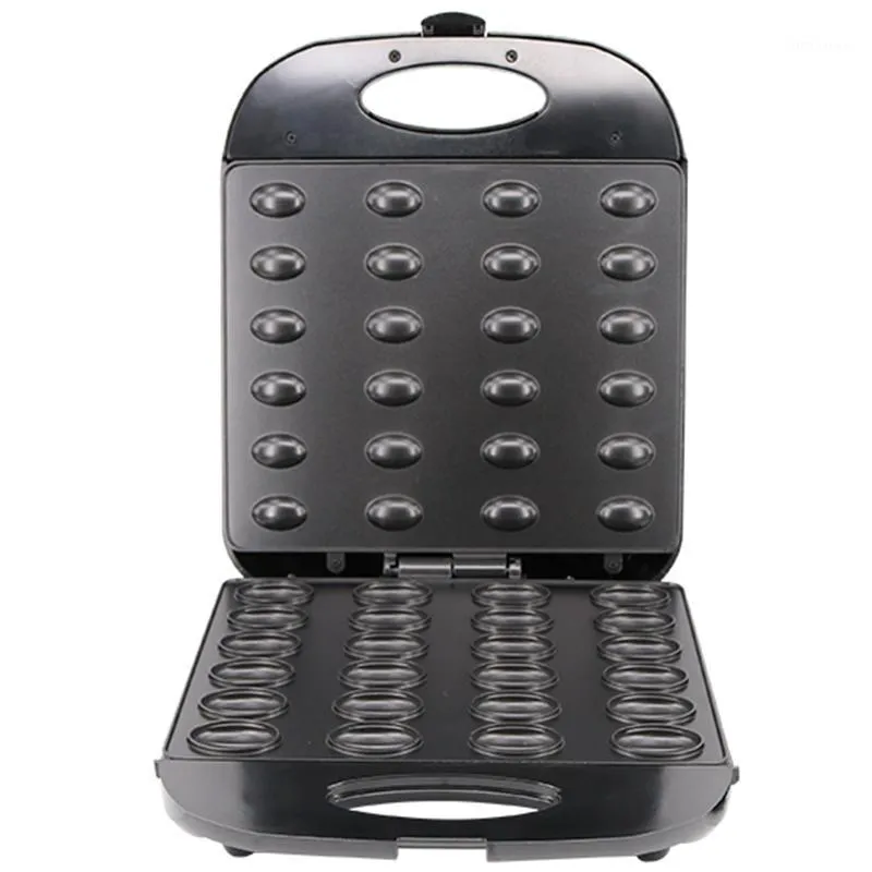 Ekmek Makineleri Mini Fındıklı Waffle Elektrikli Cevizli Kek Makinesi Otomatik Pişirme Makinesi Bakeware Sandviç Demir Tost Makinesi Kahvaltı Tava Fırını AU P1