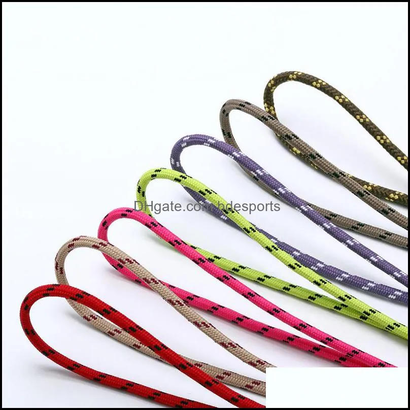 7 Colors Round Shoelace Unisex Fashion Casual Shoe Laces High Quality Polyester Sports Hiking Sneakers Shoelaces
