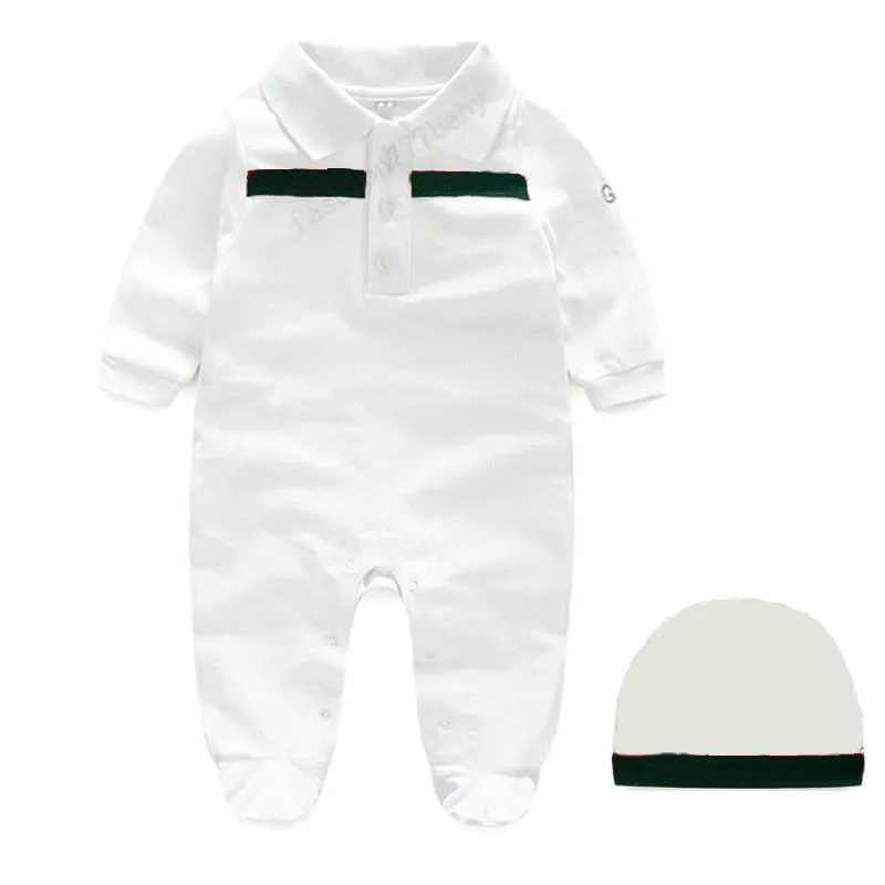 baby Rompers boy girl kids 1-2 years old newborn 100%cotton Newborn Long sleeve short sleeves jumpsuit hat 2 piece set G001