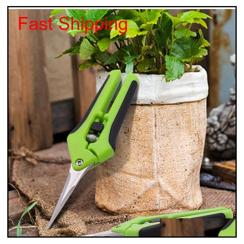 multifunctional garden pruning shears stainless steel handle straight head garden shear scissors pruner for bonsai and succulent