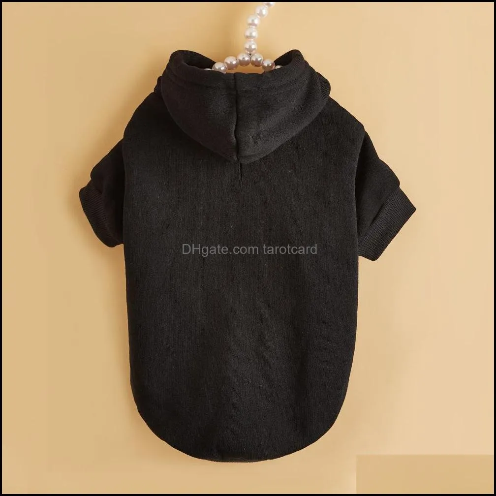 Dog or Cat Clothes solid color Sweater Coat Dog Apparel Hoodie