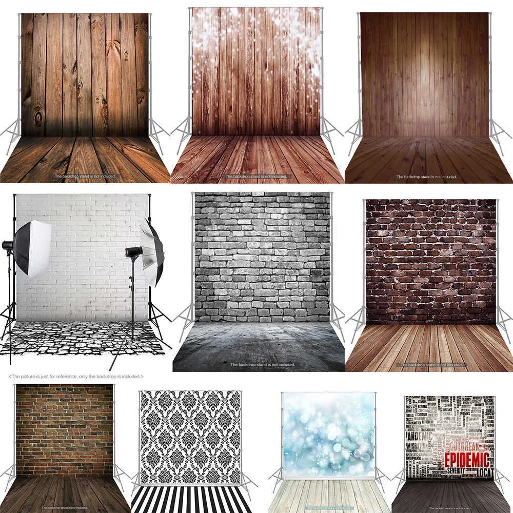 1.5X2M Fotografie Studio Achtergrond Schermdoek Klassieke Houten Houten Vloer Voor Camera Studio Fotoverlichting