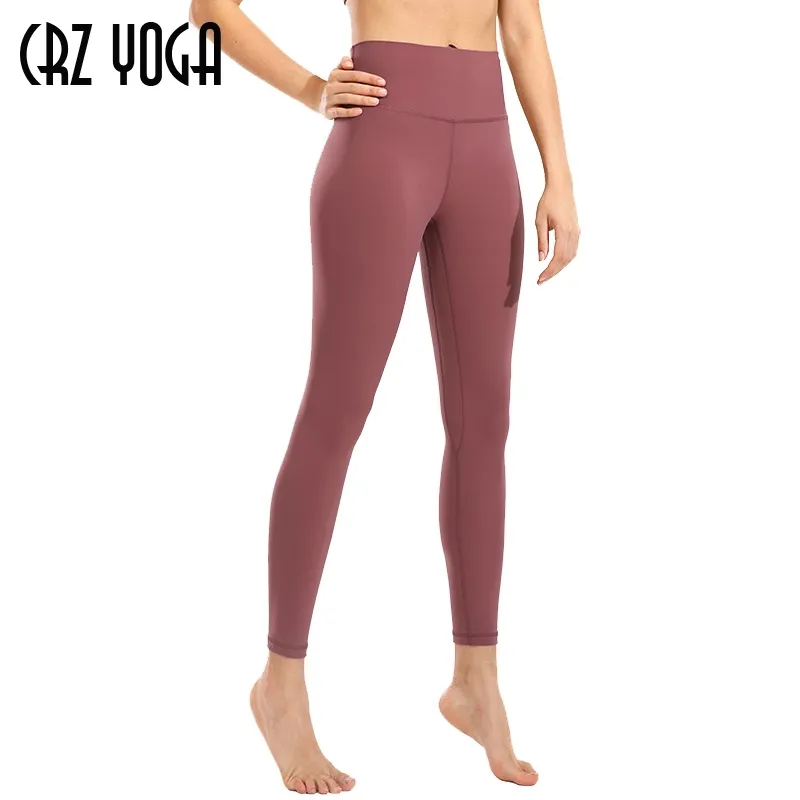 CRZ YOGA Womens High Waisted Offline Yoga Pants Naked Feeling, 7/8 Length,  25 Inches From Lu04, $26.38