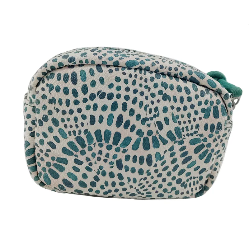 Fashion casual cyan purse square PU Stone portable Coin Purse