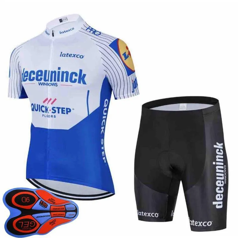 2020 New Team quick step cycling jersey bib shorts suit men summer breathable bicycle outfits road bike sportswear Ropa Ciclismo Y20072802