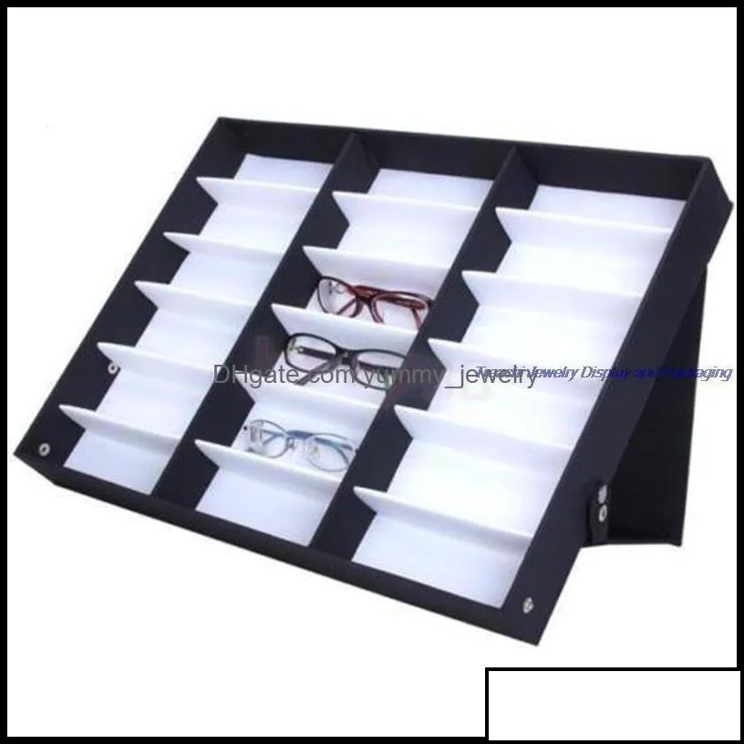 Other Jewelry Packaging & Display Fashion Sunglass Glasses Optical Frames Tray Bk Price Durable Storage Case Box For Eyeglass 18Pcs Drop
