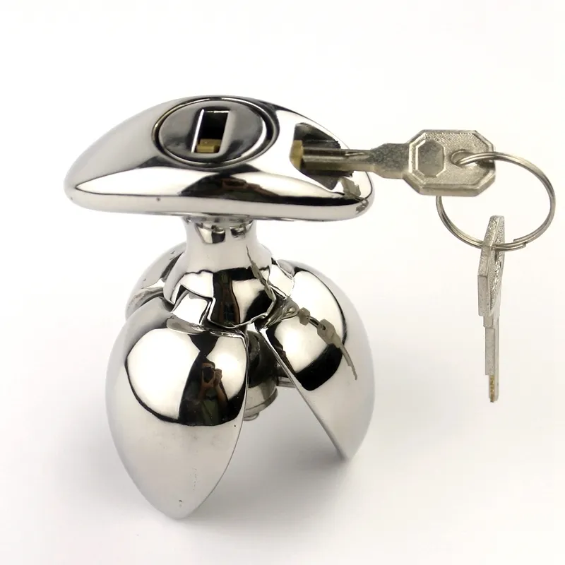 anal plug lockable O-ring Handle Cute Butt Plug