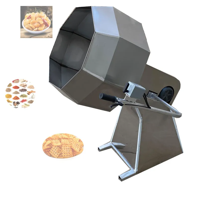Maxer Snack Batch Flavoring Tumbler - Stainless Steel Octagonal Mixer for Snack ...