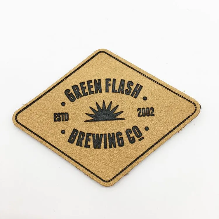 genuine leather patches and PU labels whole 250pcs notion Customized simulation label for brand names Bag clothes287i