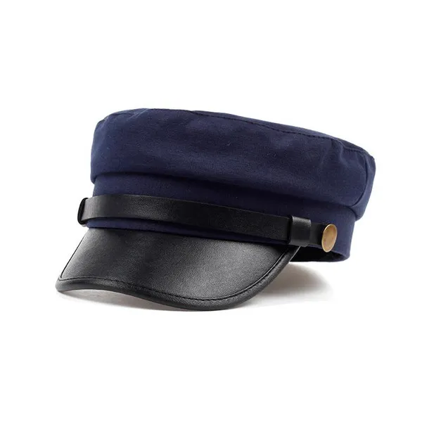 Kvinnor Fashion Beret Cap Tillgängliga Män Navy Flat Hat Märke Kepsar Bomull Berets Partihandel