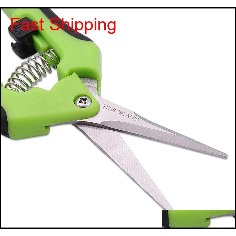 multifunctional garden pruning shears stainless steel handle straight head garden shear scissors pruner for bonsai and succulent