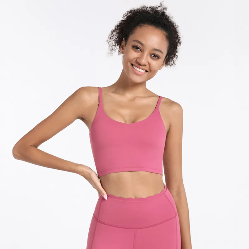 DHgate:Womens Nude Sports Underwear, Sexy V-Neck Chest Yoga Bra