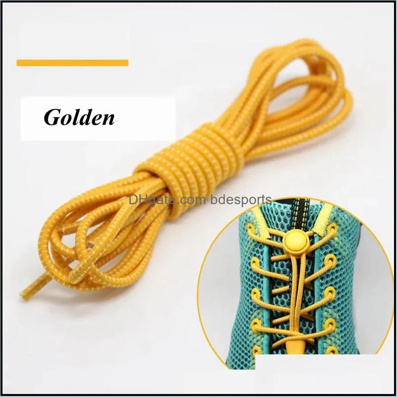 Shoe Parts & Accessories Shoes 100Cm Sneaker Elastic No Tie Stretching Lock Lazy Laces Quick Rubber Shoelace Shoestrings Drop Delivery 2021