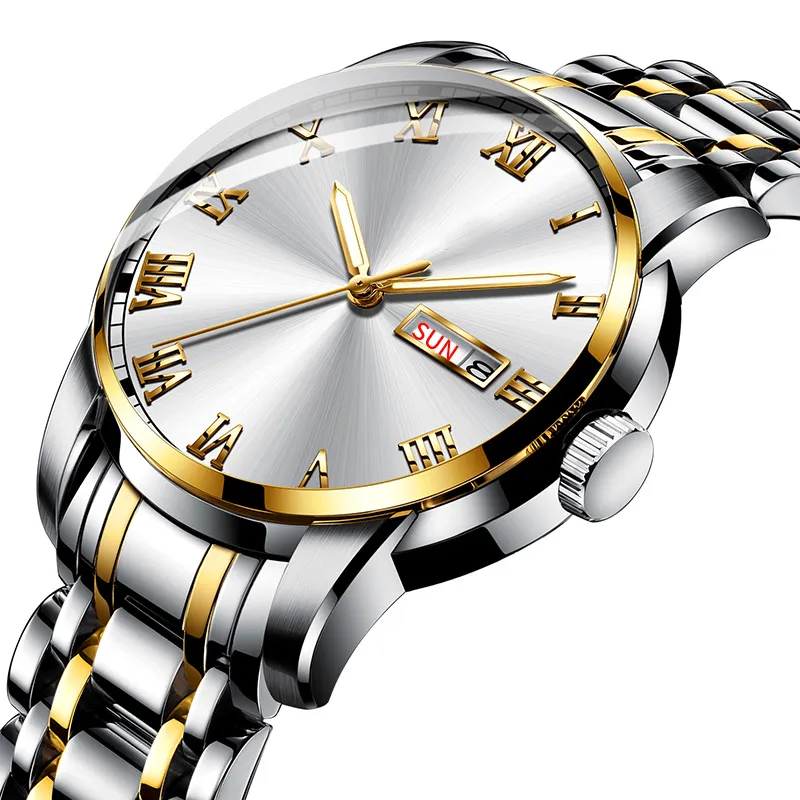 Luxury Mens Terner Quartz Watch Price 40MM Stainless Steel From