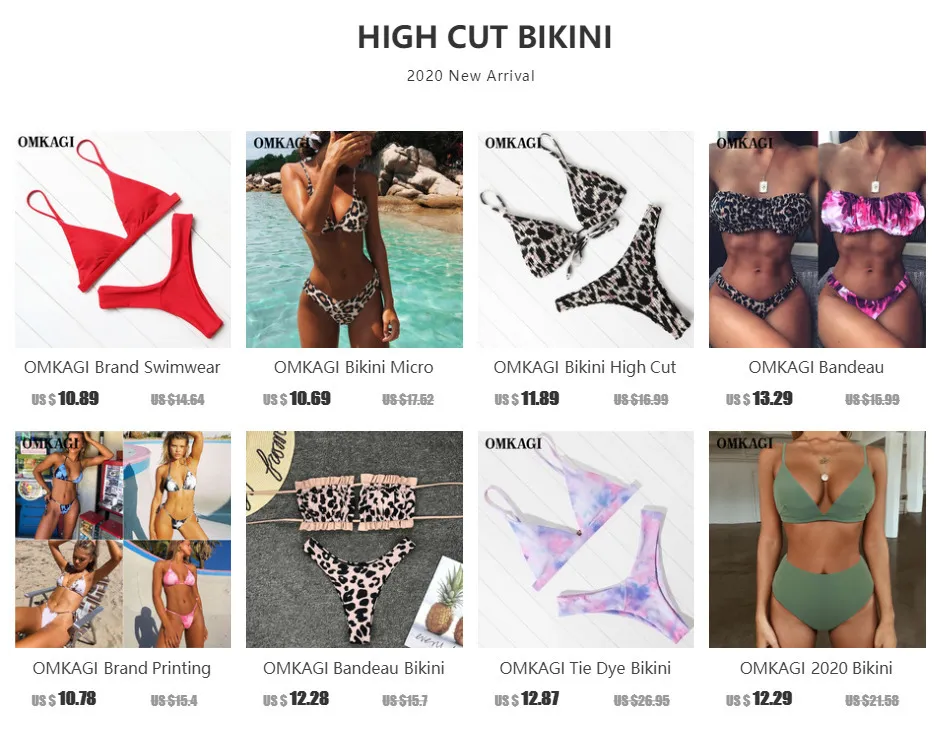 OMKAGI Womens Triangle Bikini Brazilian Bikini Swimsuits Solid Thong  Swimwear For Swimming And Bathing T200708 From Luo04, $14.82