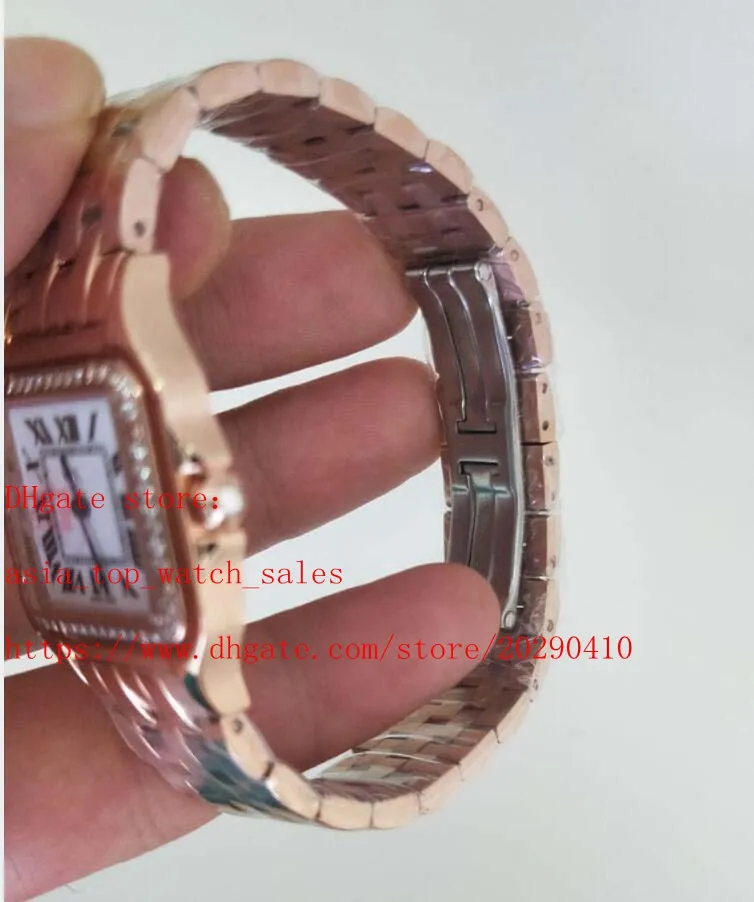 Movimento al quarzo giapponese di altissima qualità a 2 stili più venduto 22 mm 27 mm Bordo in diamante Orologi da donna moda in acciaio 316 L