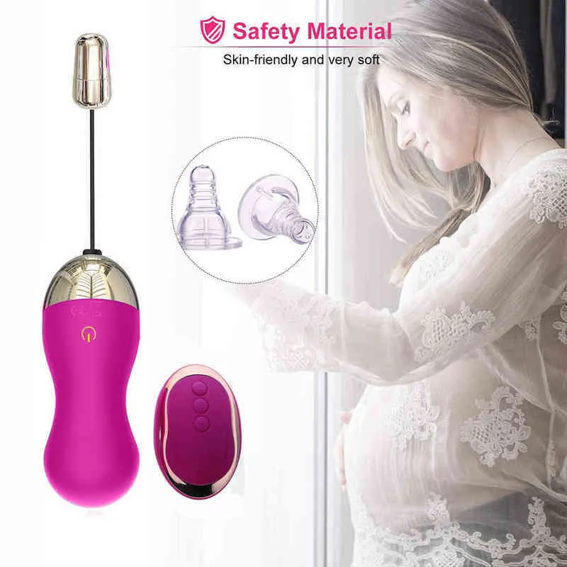 Nxy Eggs Vibrador De Bala Inalmbrico Para Mujer Juguete Sexual Sexy Esclavo Resistente Al Agua Con 10 Modos Vibracin Recargable y Remoto 1224