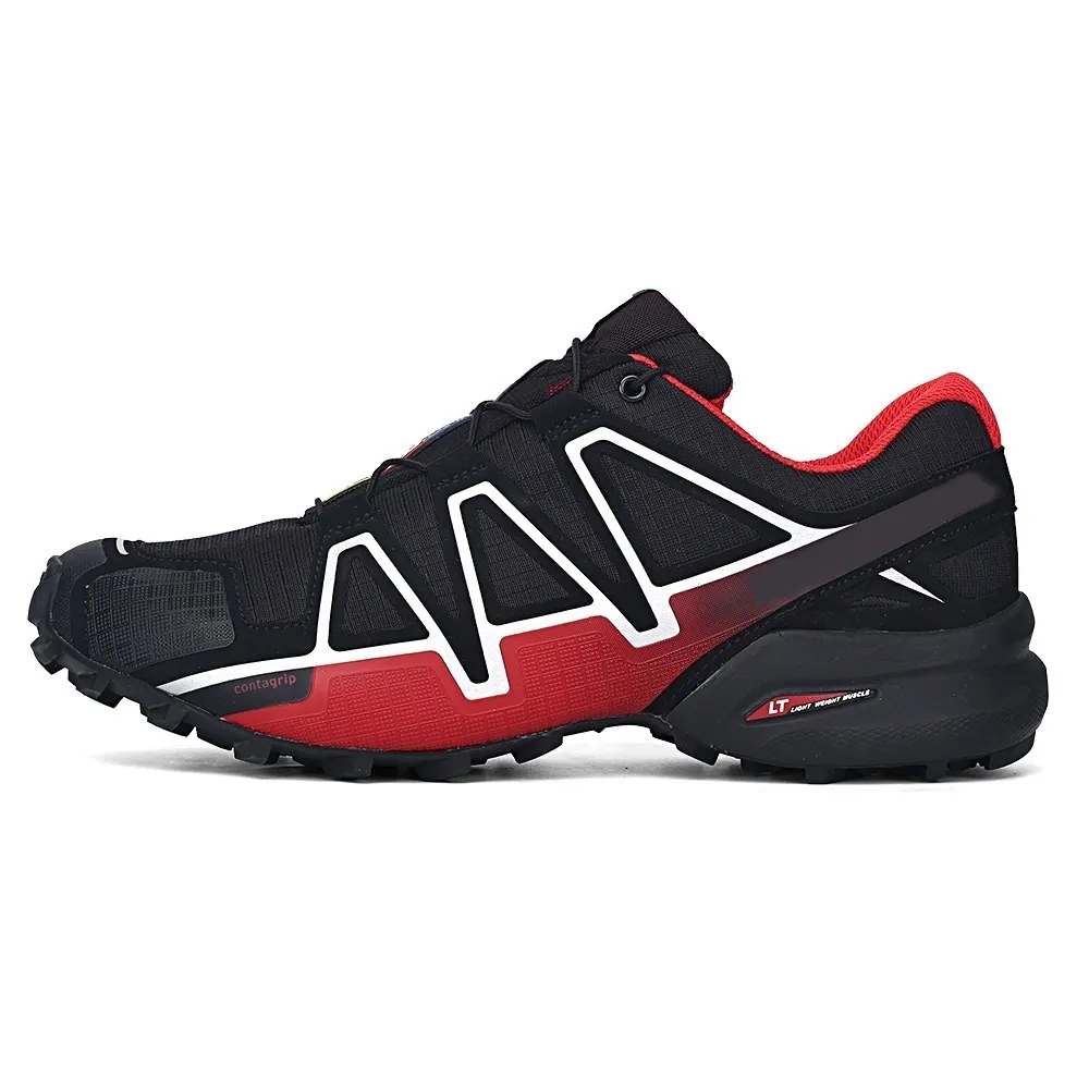Chaussures Speed Cross 4 CS Speedcross Runner IV Black Green Trainers Men Mountain Sports Sneakers Scarpe Zapatos