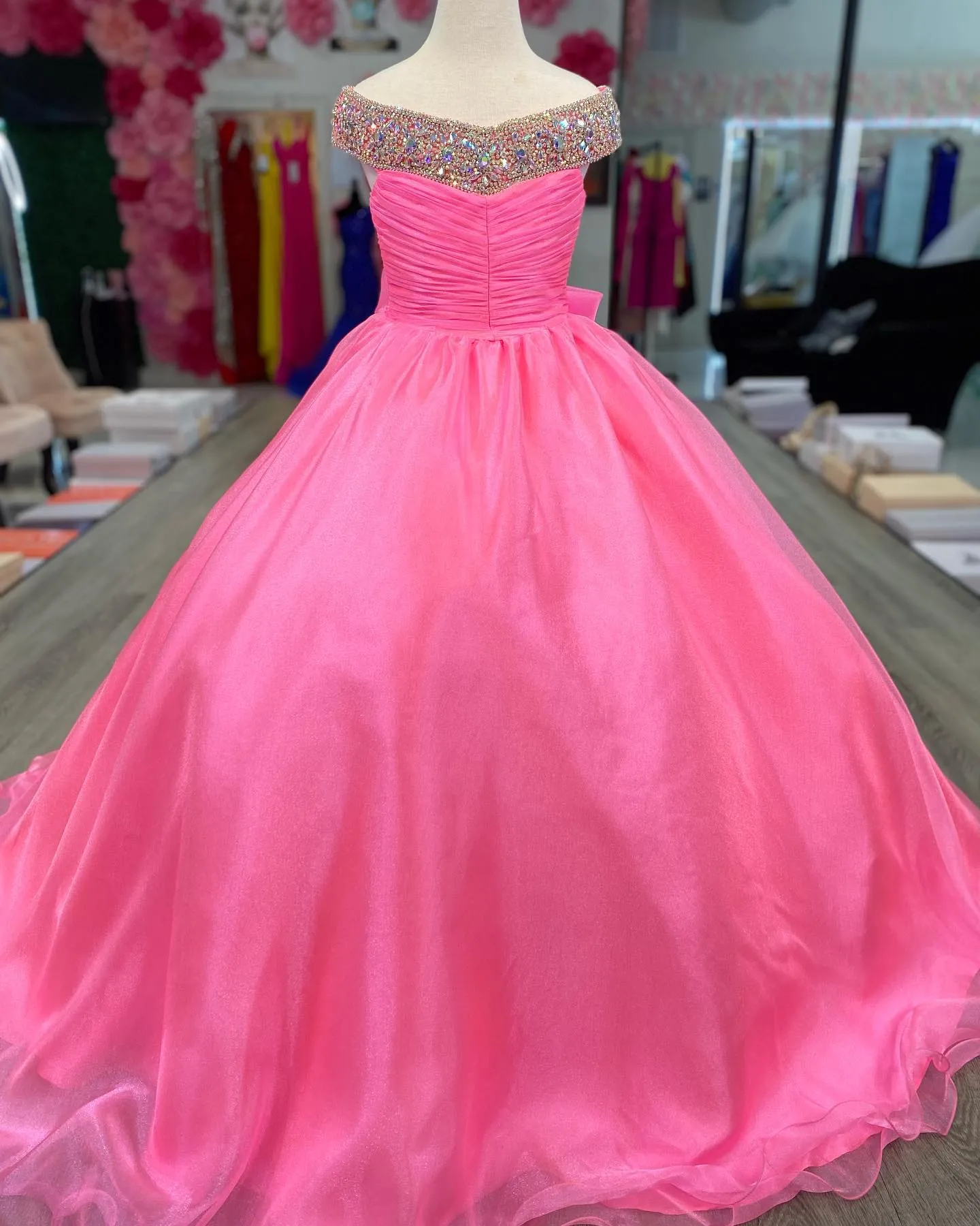 Watermelon pageant dresses hotsell