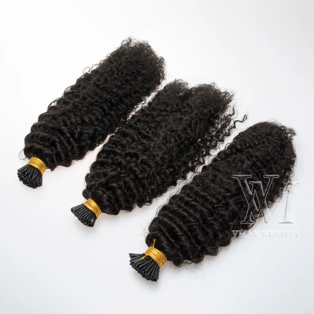 VMAEトップグレード11A 100％未加工の生のインディアンバージンIチップ1G/sプリボンド100G 3A 3B 3Cヒトヘアエクステンション1 PCS