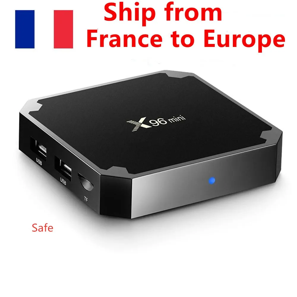 Ship from france X96 mini TV BOX Android 7.1 2GB16GB Amlogic S905W Quad Core Suppot H.265 4K 30tps 2.4GHz WiFi
