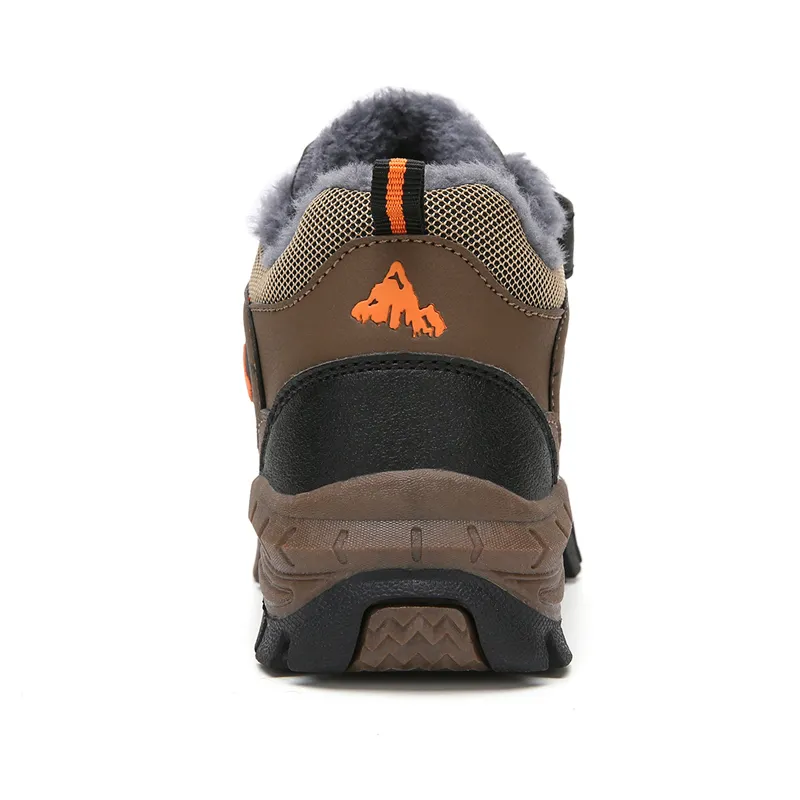 Kinderschoenen Winter Buiten Wandelen Warm Veet Waterdichte Laarzen TPR Schokabsorptie Trekking Jongens Kinderschoen Hardlopen_voghion.com