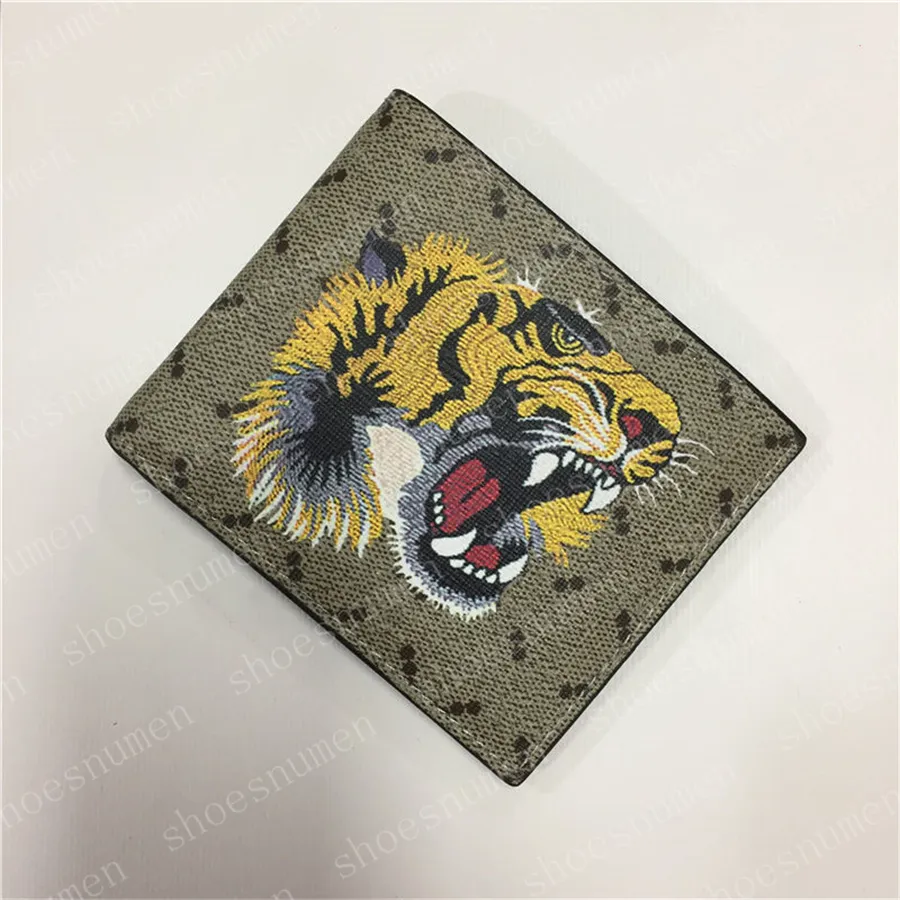 Portefeuilles Sanke Wallet Purses Coin Tiger Short avec boîte blanche Mens Fold Card Holder Womens Passport Holder Bee Folded Purse Photo Pouch # GS01