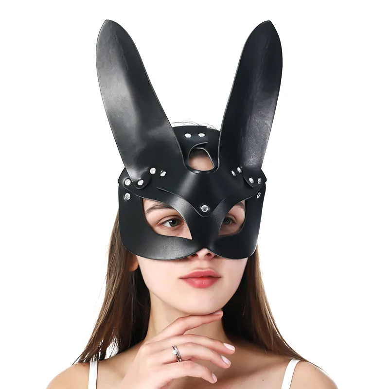 UYEE Sesso Donna Maschera sexy Catwoman Mezza maschera Festa erotica Cosplay Schiavo Puntelli Maschera Maschere da gioco per adulti 201026