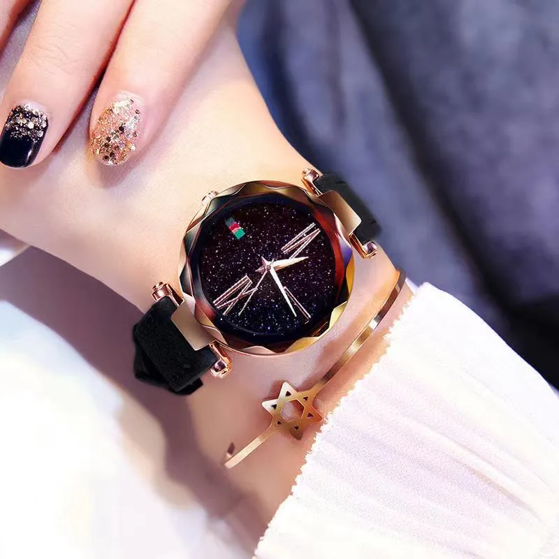 2021 marque femmes montres mode carré dames montre à quartz bracelet ensemble cadran vert simple or rose maille luxe femmes montres ecxsfsdgs