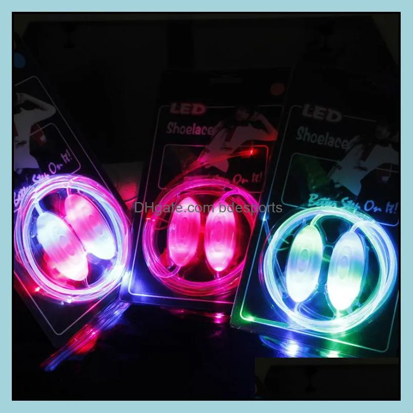 HOT LED Shoe Flashing shoelace light up Disco Party Fun Glow Laces Shoes 500pcs/lot=250pairs Halloween Christmas gift Free DHL FedEx