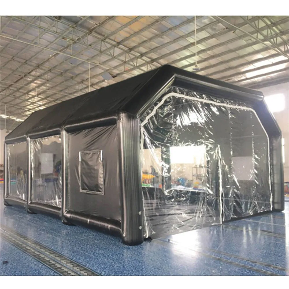 8x5x3mGiant Oxford Inflatable Spray Booth Car Painting Garage Repair Working Station with Filter System And Blowers by ship to door 60days