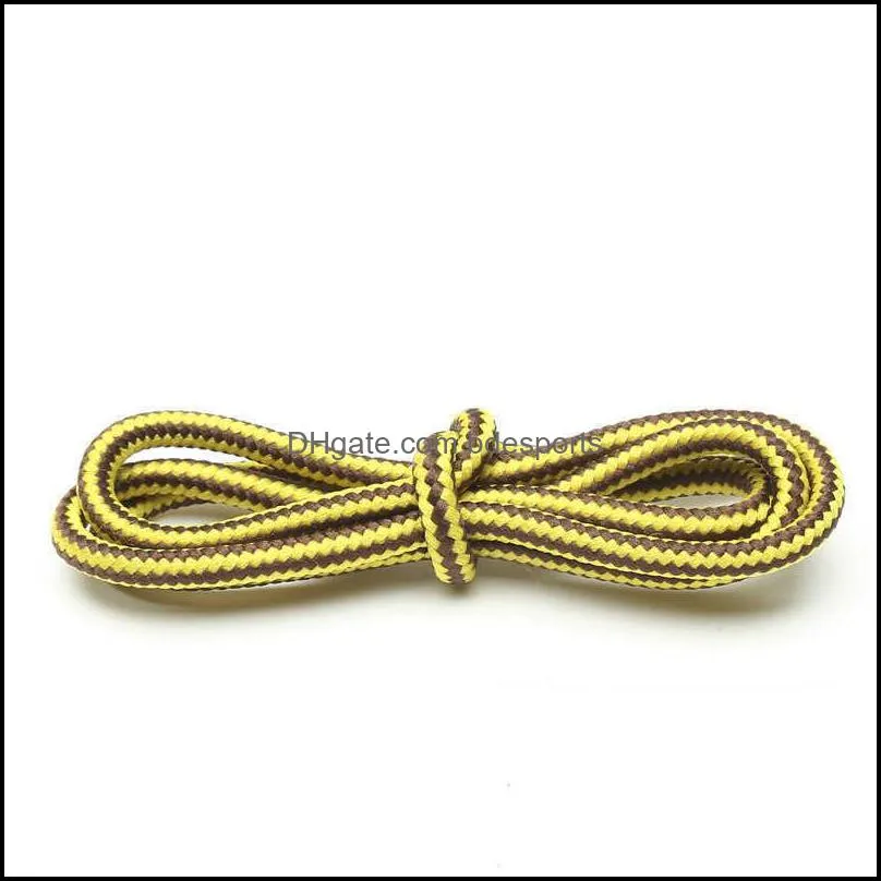 Striped 20 Pairs Shoelace Casual Round Polyester Martin Boots Shoelaces Outdoor Sport Sneaker Multisize Shoe String
