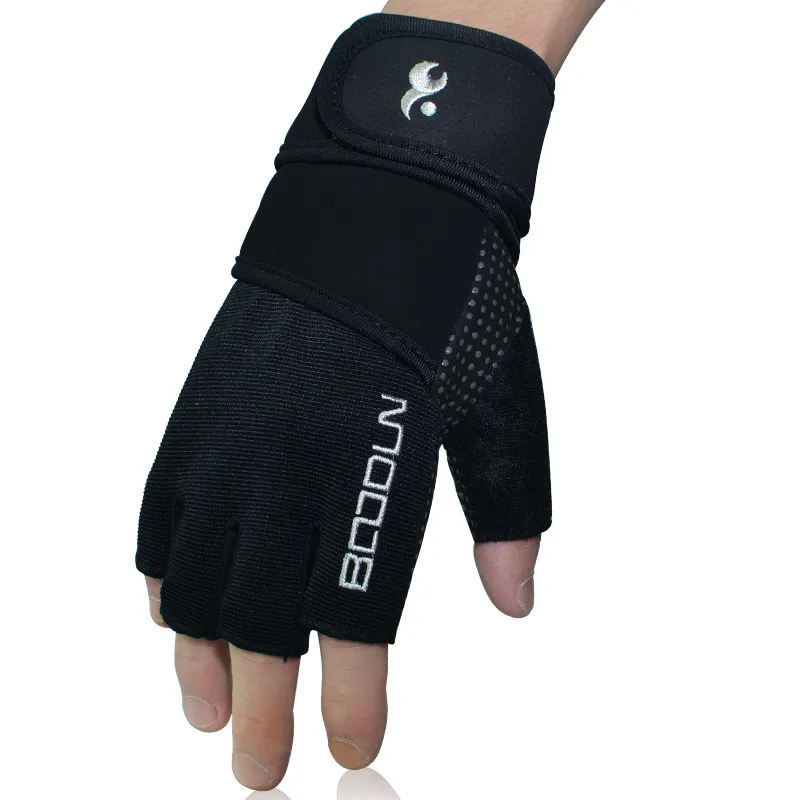 Fitness Gloves Men Women Gym Crossfit Bodybuilding Workout Wrist Wrap Sports Gloves for horizontal bar Training Dumbbell Barbell Q0107