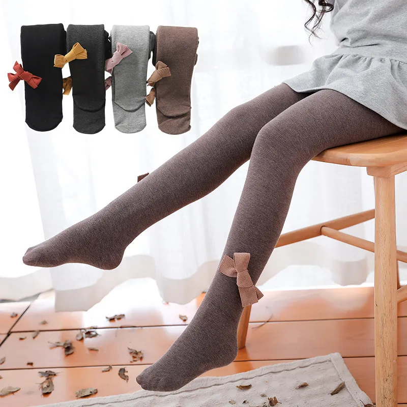 Winter Plush And Thickened Leggings New Bow Korean Small Flower Childrens  Warm Pantyhose From Bossmosday, $25.33