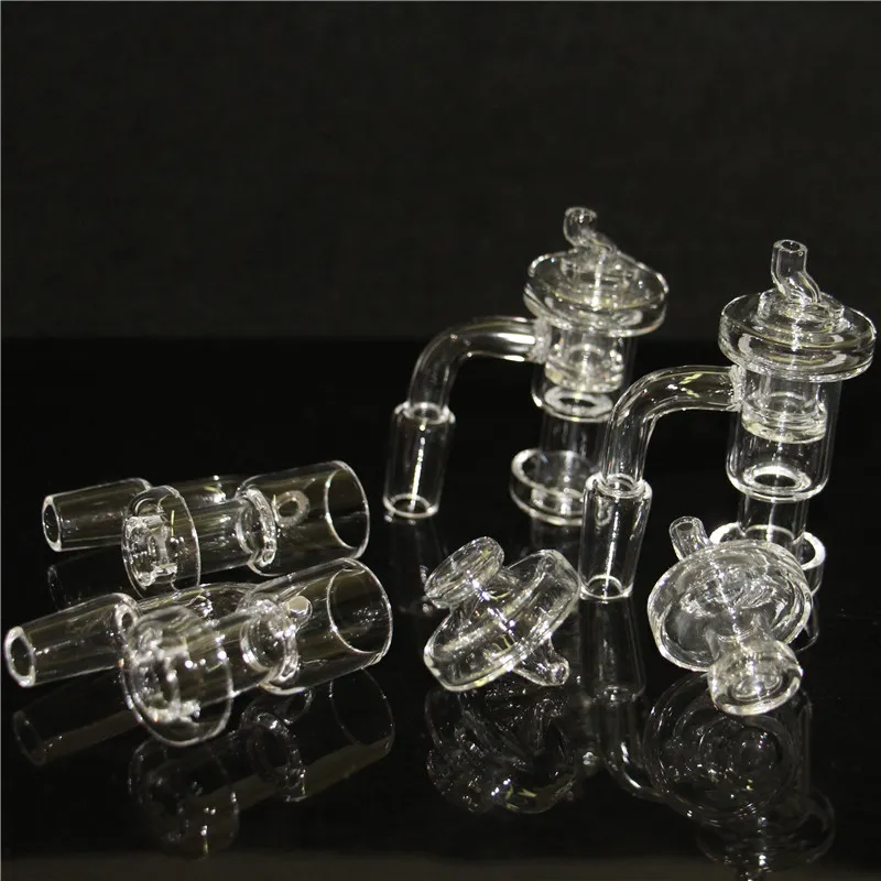 Rökning 14mm Glasolja Riggar Vatten Bong Med Quartz Terp Vakuum Banger Domesable Slurper Upp Nail Carb Cap Ashcatcher