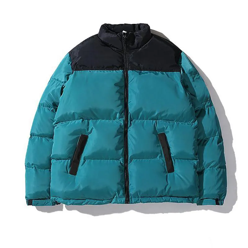 Mens Down Parka Outwear 재킷 자수 부부 거리 따뜻한 간단한 겨울 패션 야외 면화 코트