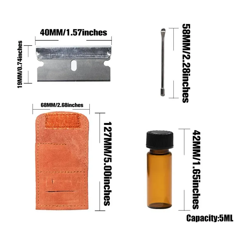 Najnowszy kolorowy skórzany przenośny tabnica mniszka sniffer palenia schowka torba butelka łyżka innowacyjna torba projektowa DHL za darmo