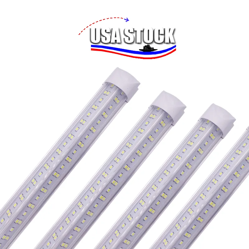 2ft 3ft 4feet V-Shape 8ft lampes à tube led T8 Magasin de conception de porte de refroidisseur intégré Luminaire LED T8 Tube LED avec accessoires 144W