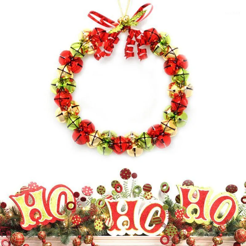 Decorações de Natal 2021 Ano em casa Festa de sino grinalda Garland Tree pendurada pendente jingle natal ornament1