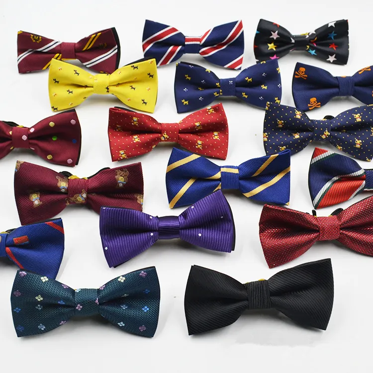 53 Renkli Çocuk Baç Tie Fashion Jacquard Bebek Kazıları Çocuklar Klasik Evcil Hayvan Çizgili Kelebek Elastik Kordon Bowtie